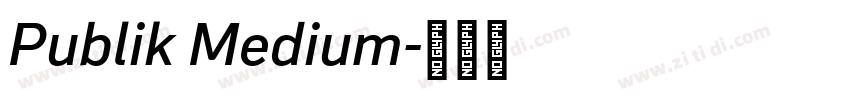 Publik Medium字体转换